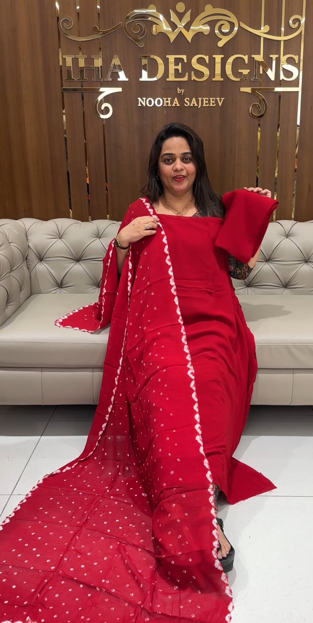 GEORGETTE UNSTITCHED SALWAR SUITS - IHA 23370