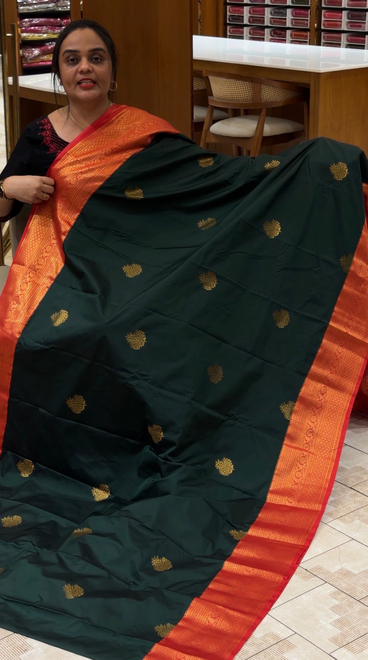 SEMI KANCHIPURAM SILK SAREES - IHA 31387