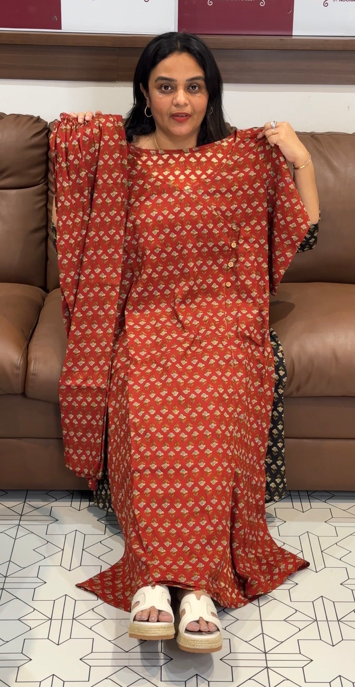 IHA'S IN-HOUSE PRINTED COTTON CO-ORDS SETS - IHA 32824