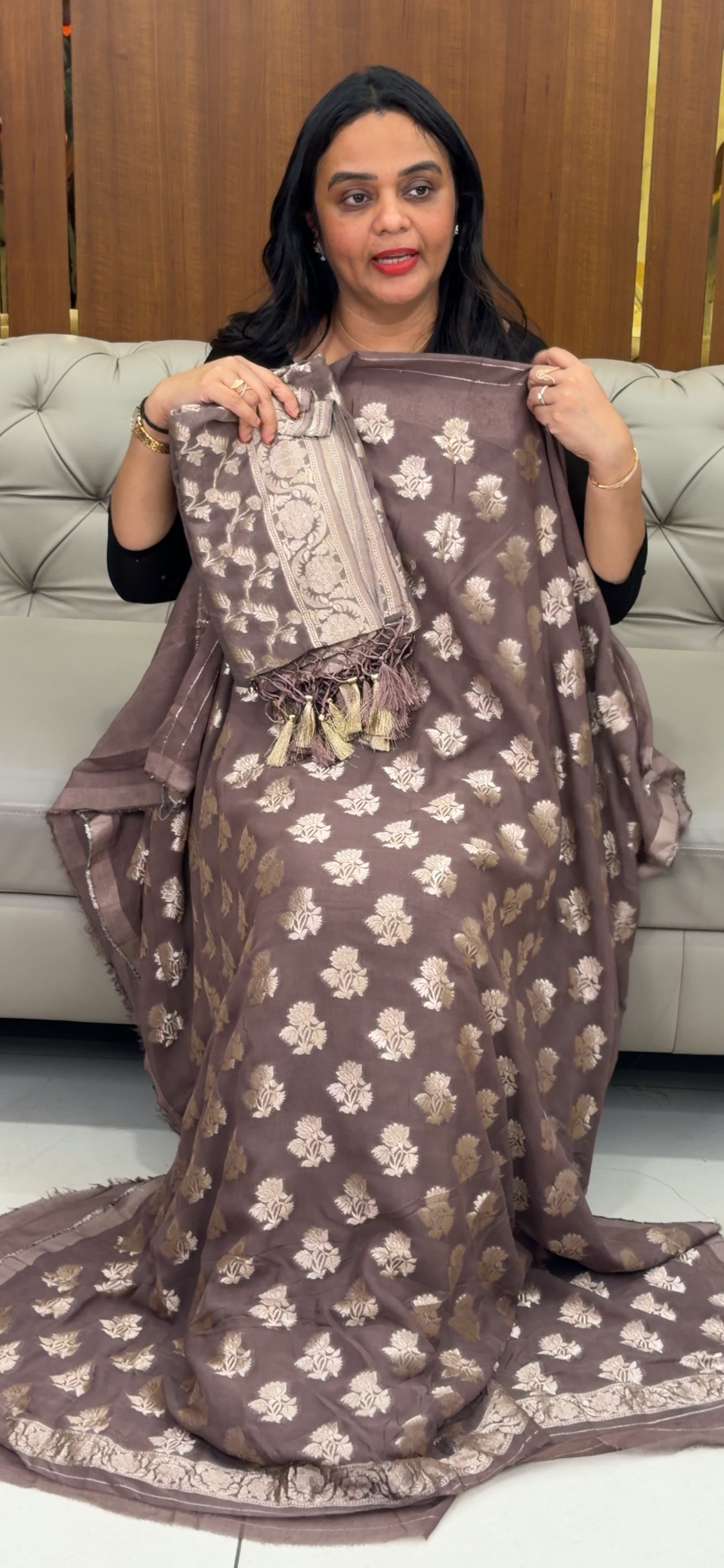 VISCOSE GEORGETTE UNSTITCHED SALWAR SUITS - IHA 32328