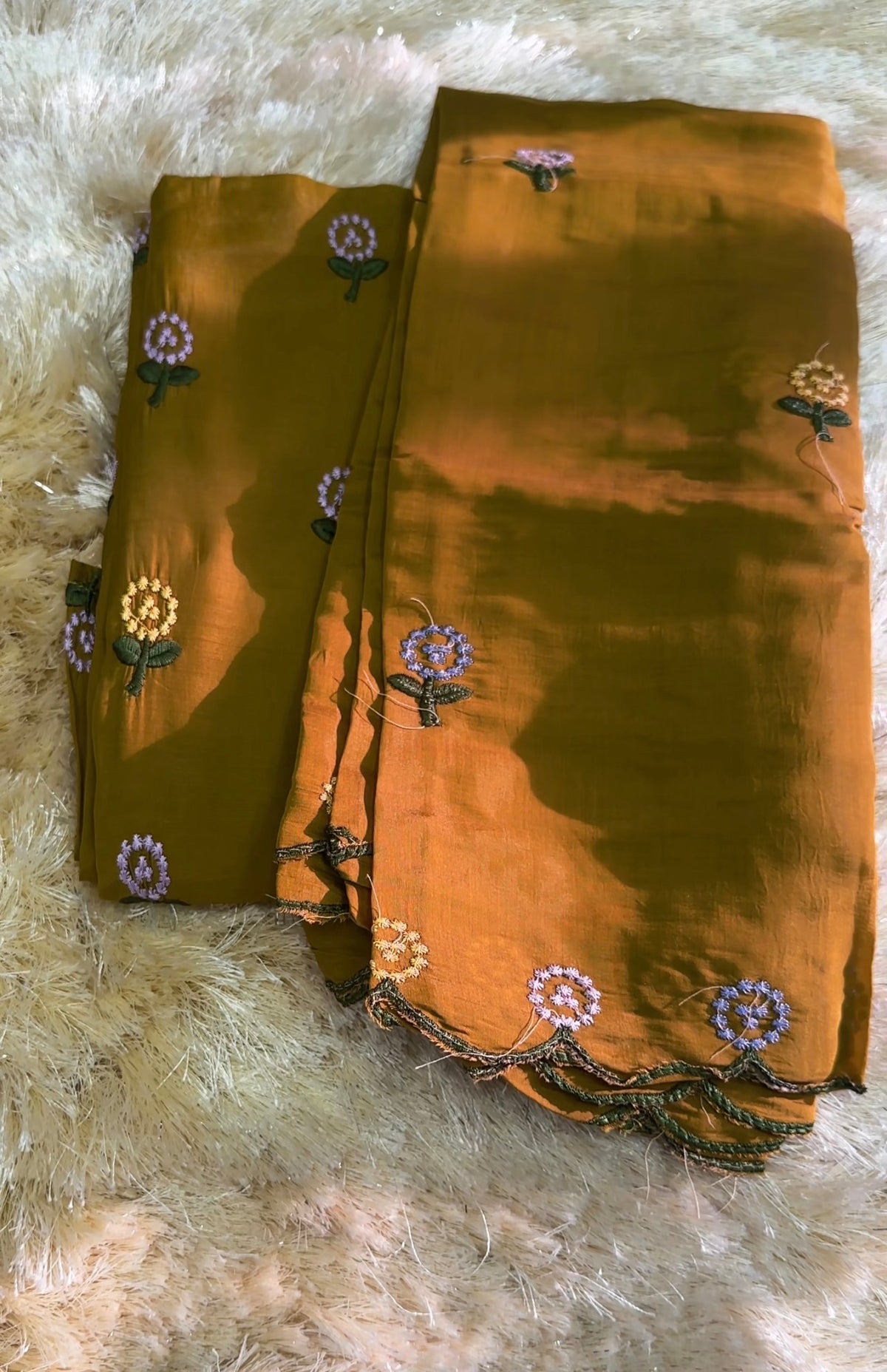 MUL CHANDERI UNSTITCHED SALWAR SUITS - IHA 36022