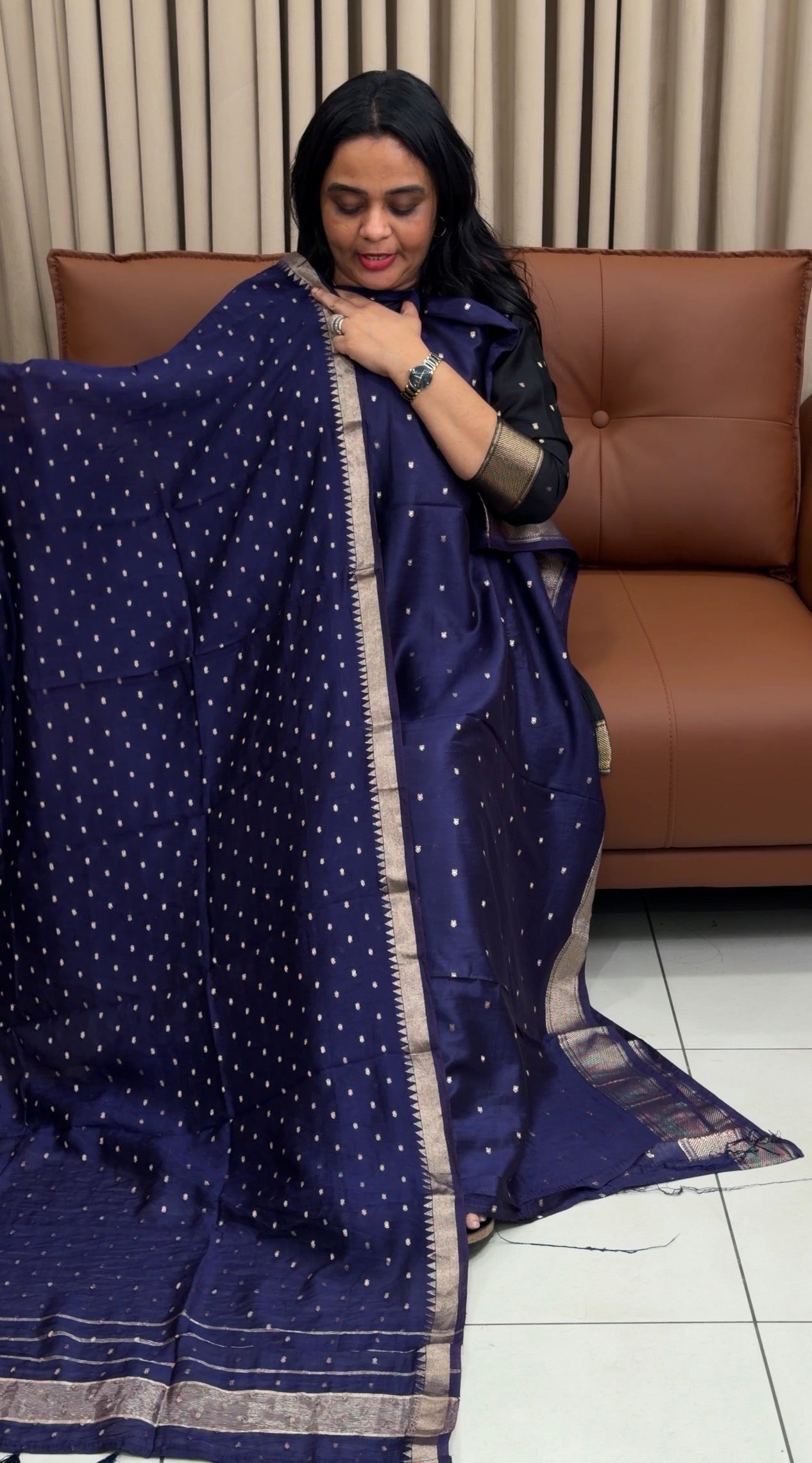 MALAI CHHANDERI UNSTITCHED SALWAR SUITS - IIHA 34865