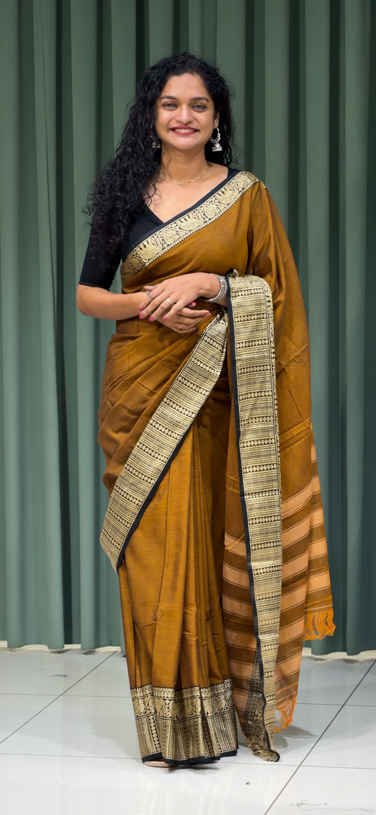 COTTON HANDLOOM SAREES - IHA 33300