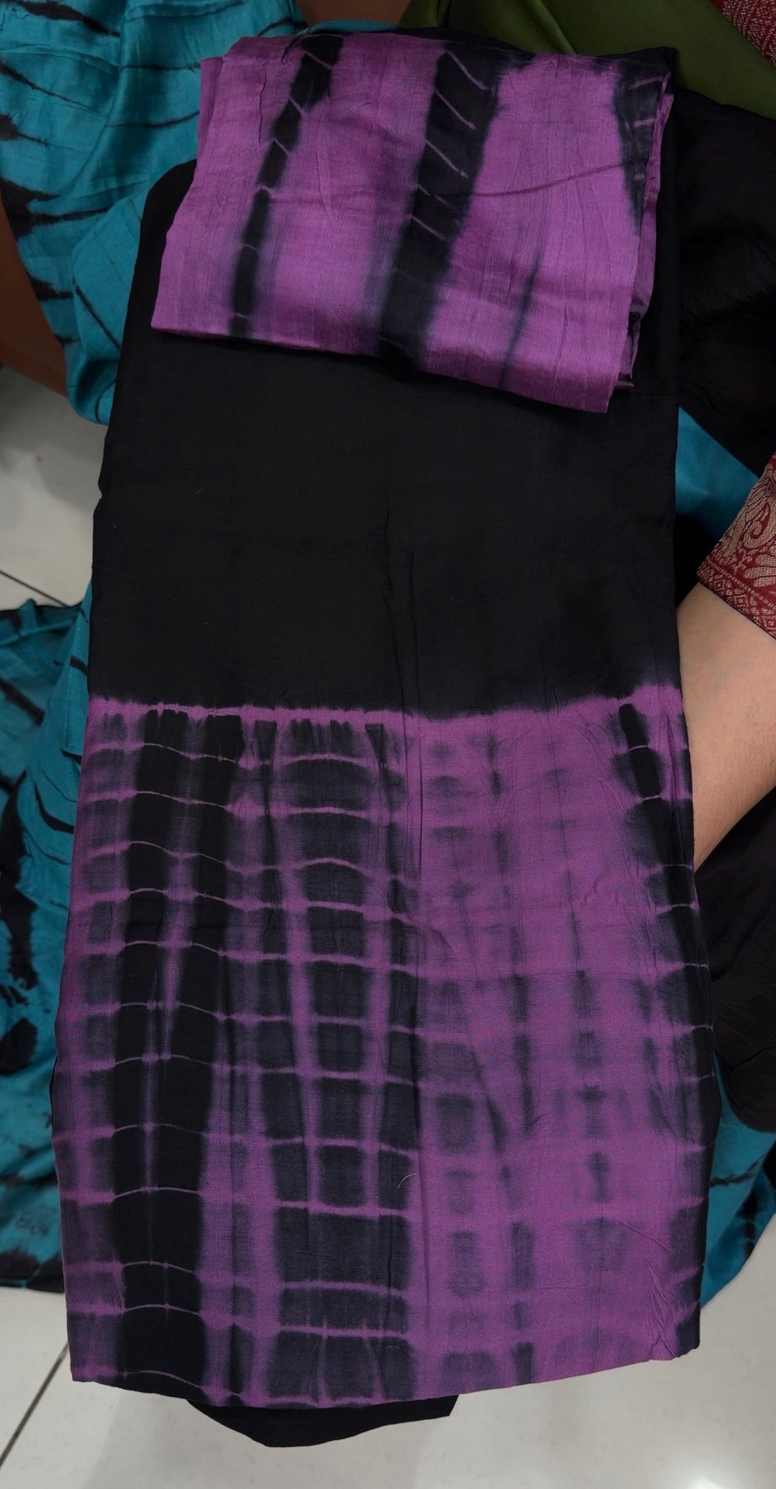 MUL CHANDERI UNSTITCHED SALWAR SUITS - IHA 32457