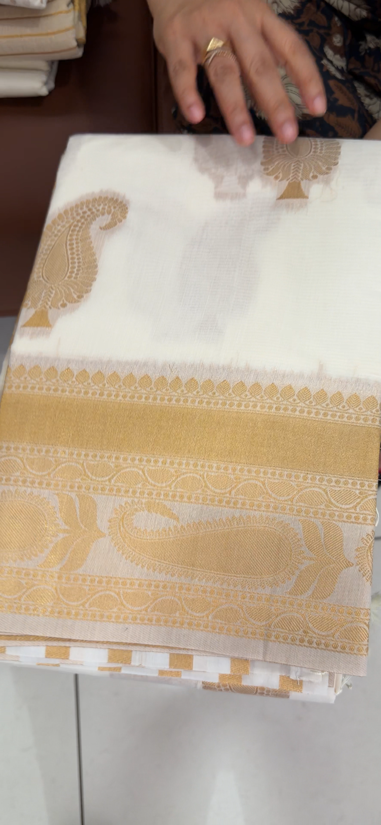 MUL CHANDERI SAREES - IHA 34096