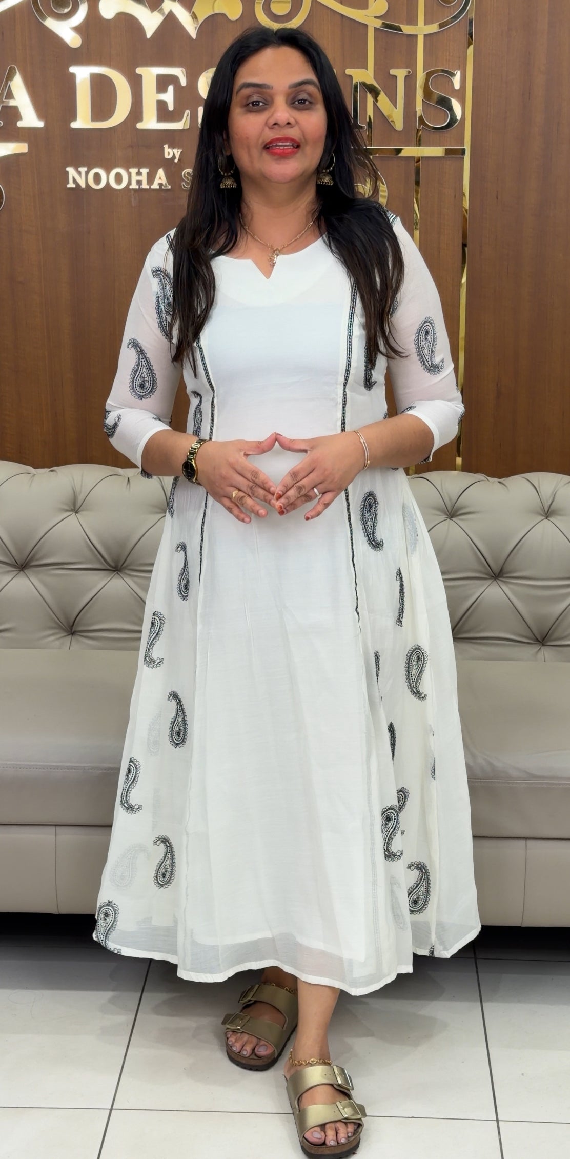 MUL CHANDERI ALINE TOPS - IHA 30931