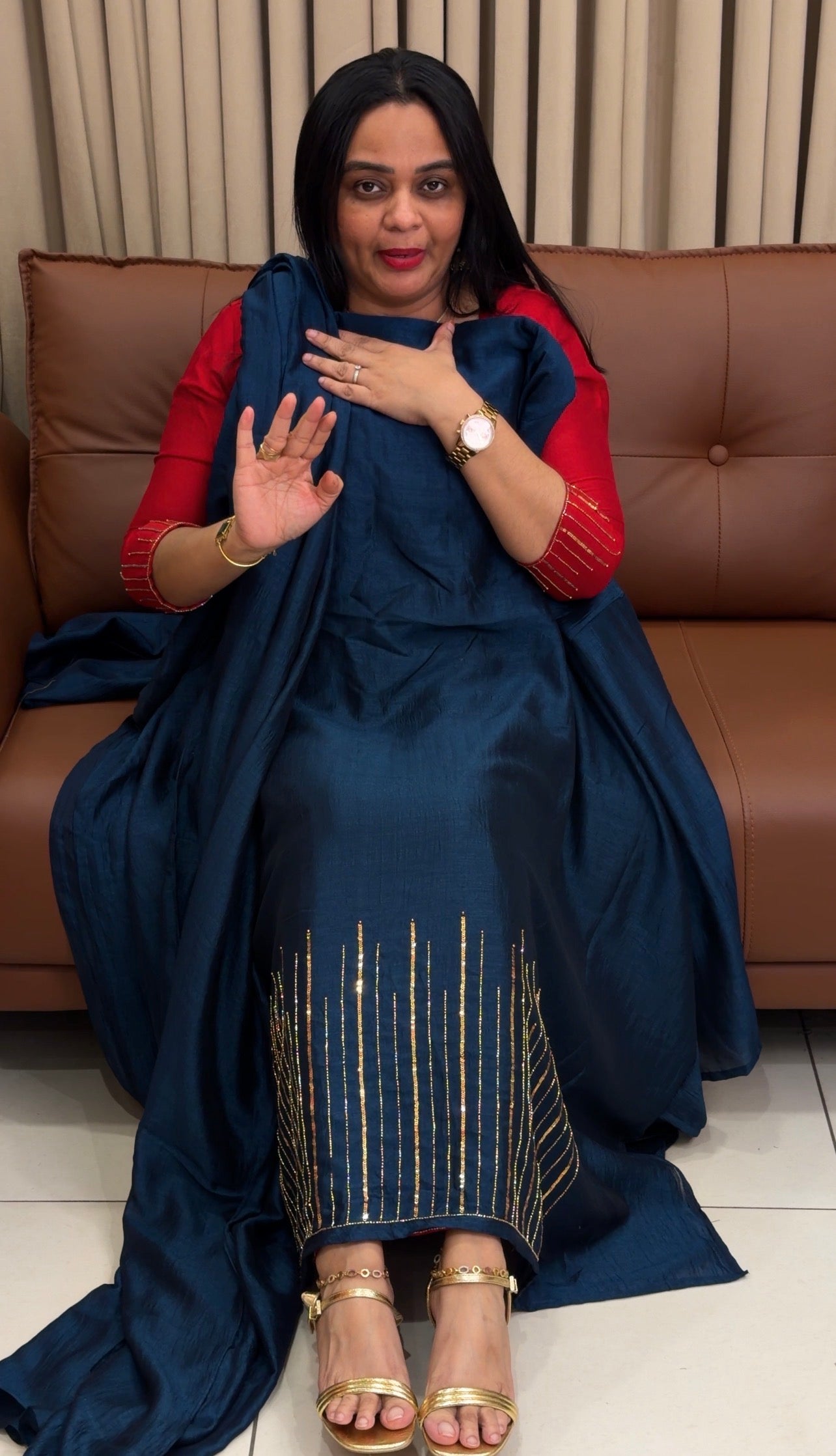 IHA'S IN-HOUSE SEMI RAW SILK UNSTITCHED SALWAR SUITS - IHA 34692
