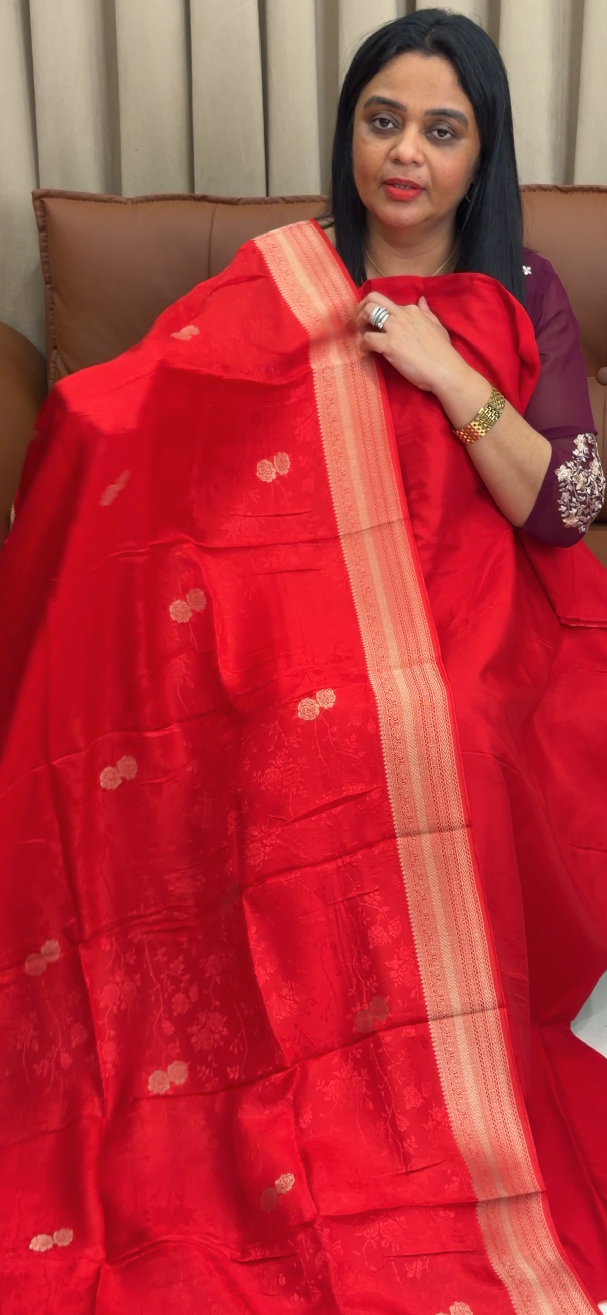 SILK BANARASI UNSTITCHED SALWAR SUITS - IHA 35800