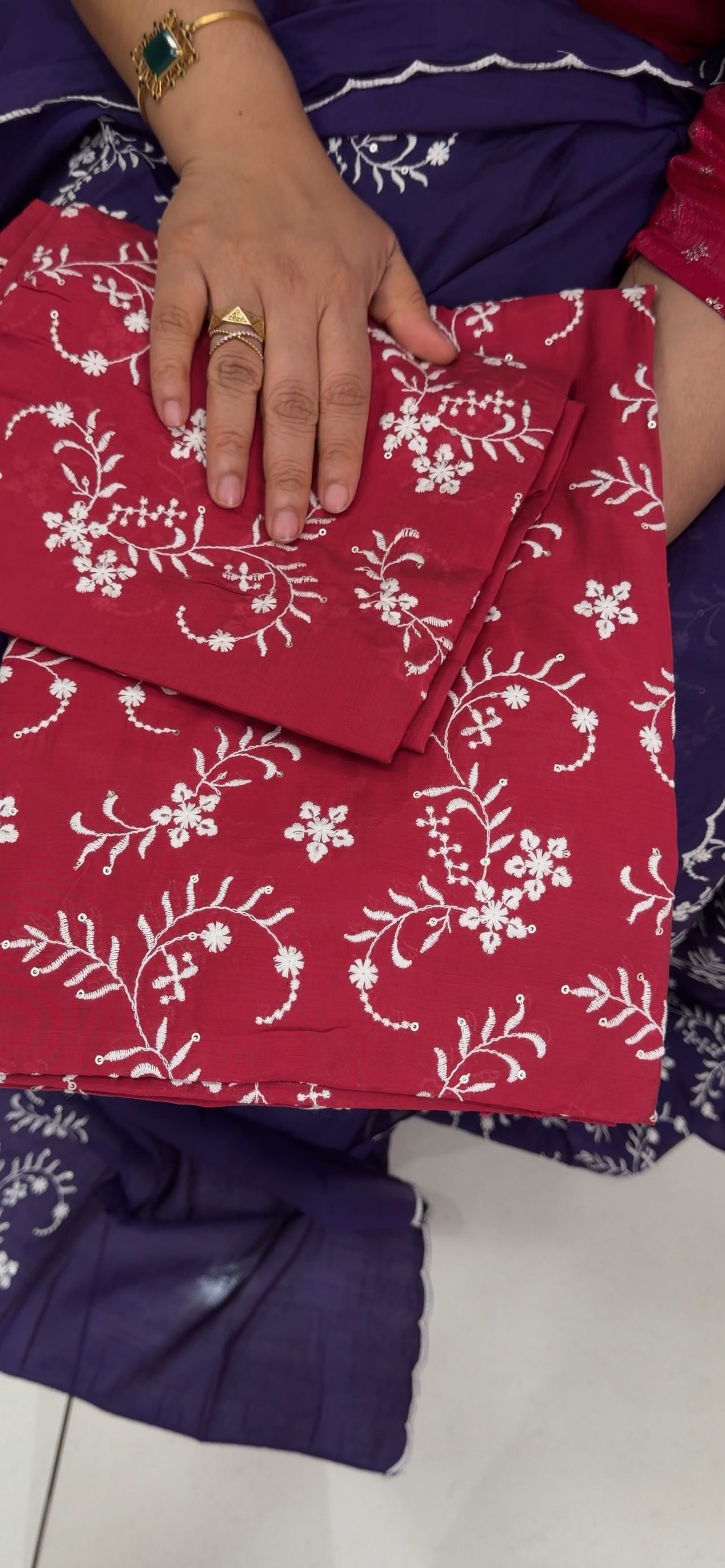 UNSTITCHED SALWAR SUITS - IHA 34042