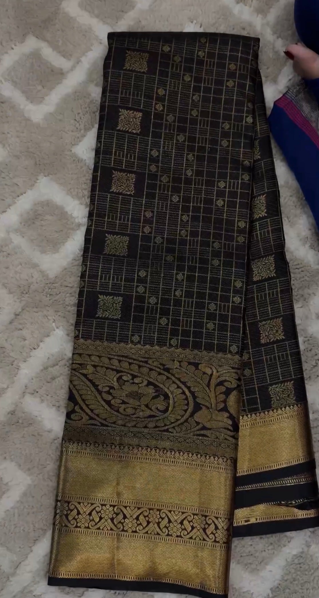 SEMI KANCHIPURAM SILK SAREES - IHA 33143