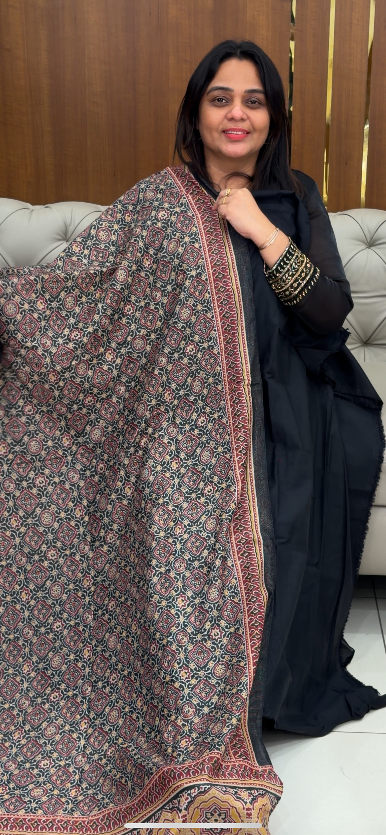 MUL CHANDERI UNSTITCHED SALWAR SUITS - IHA 29271