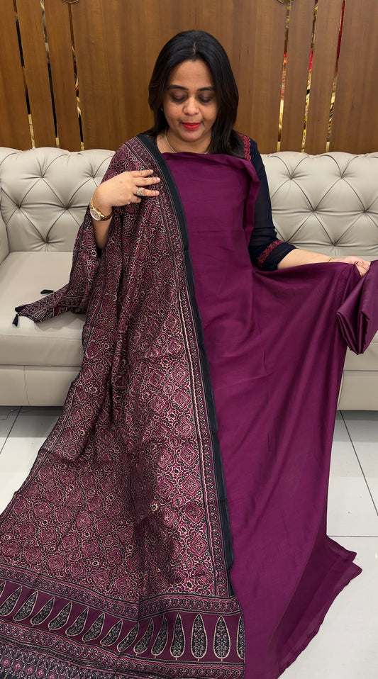 SEMI RAW SILK UNSTITCHED SALWAR SUITS - IHA 26071