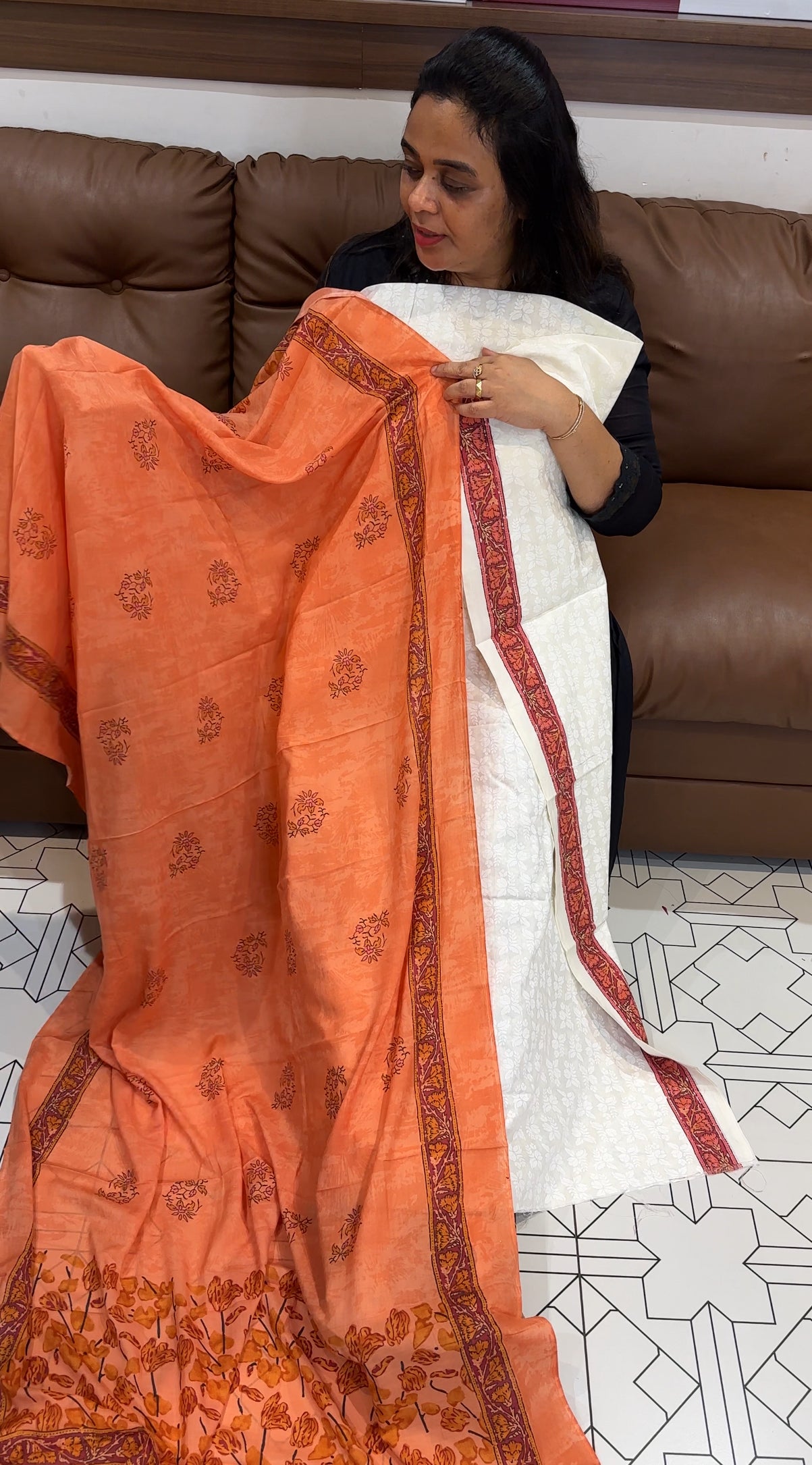 COTTON UNSTITCHED SALWAR SUITS - IHA 27943