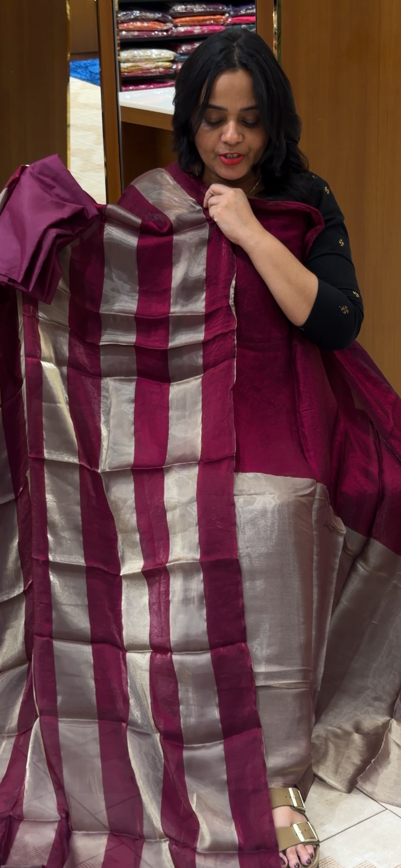 FORWARD VELVET ORGANZA UNSTITCHED SALWAR SUITS - IHA 32517
