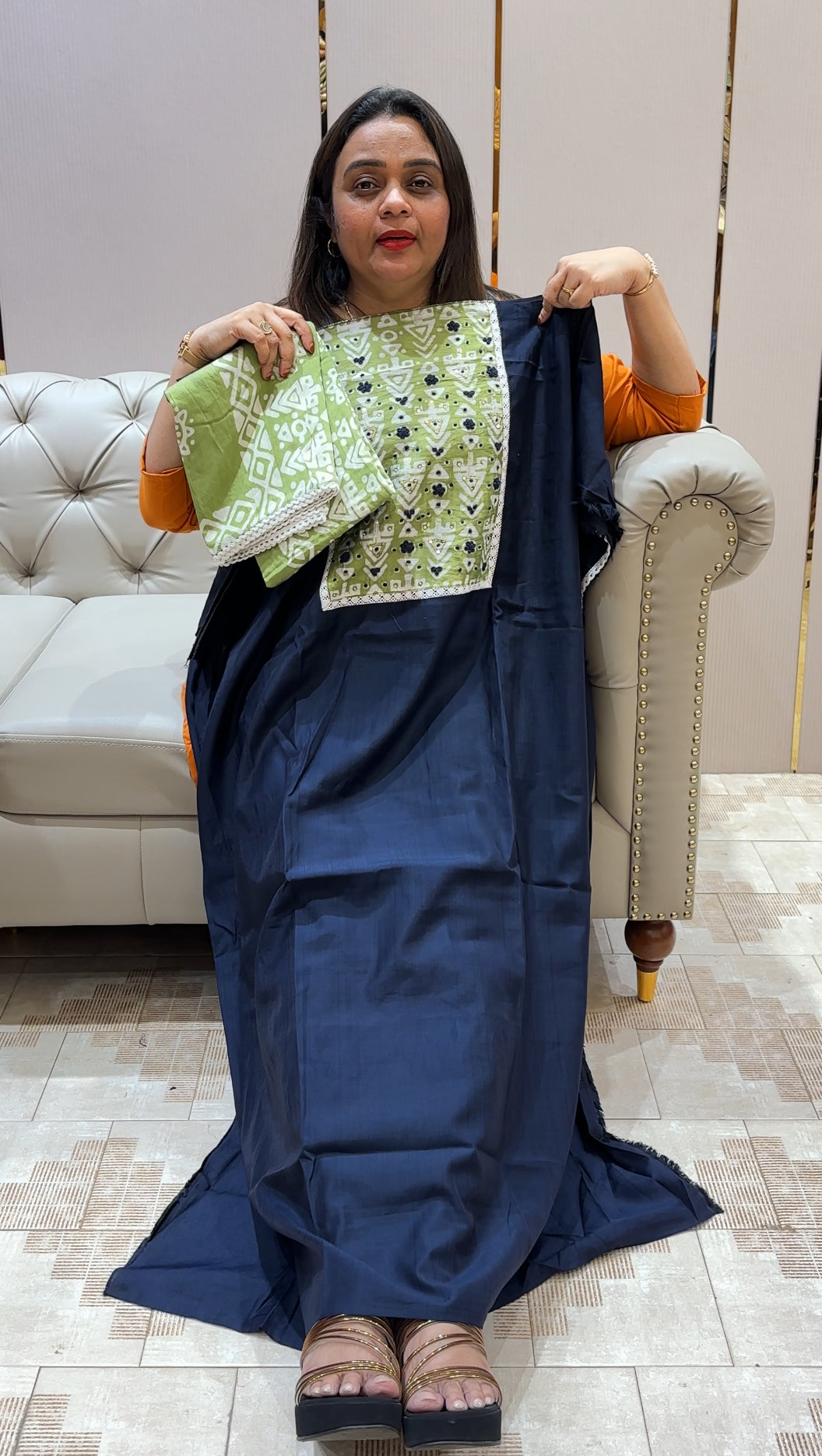 SEMI RAW SILK UNSTITCHED SALWAR SUITS - IHA 23009