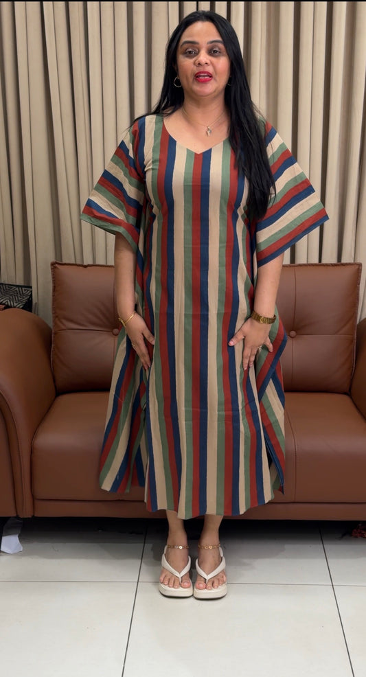 IHA'S IN-HOUSE COTTON KAFTAN TOPS - IHA 34691