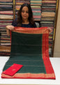 SEMI BANARASI SAREE - IHA 16359