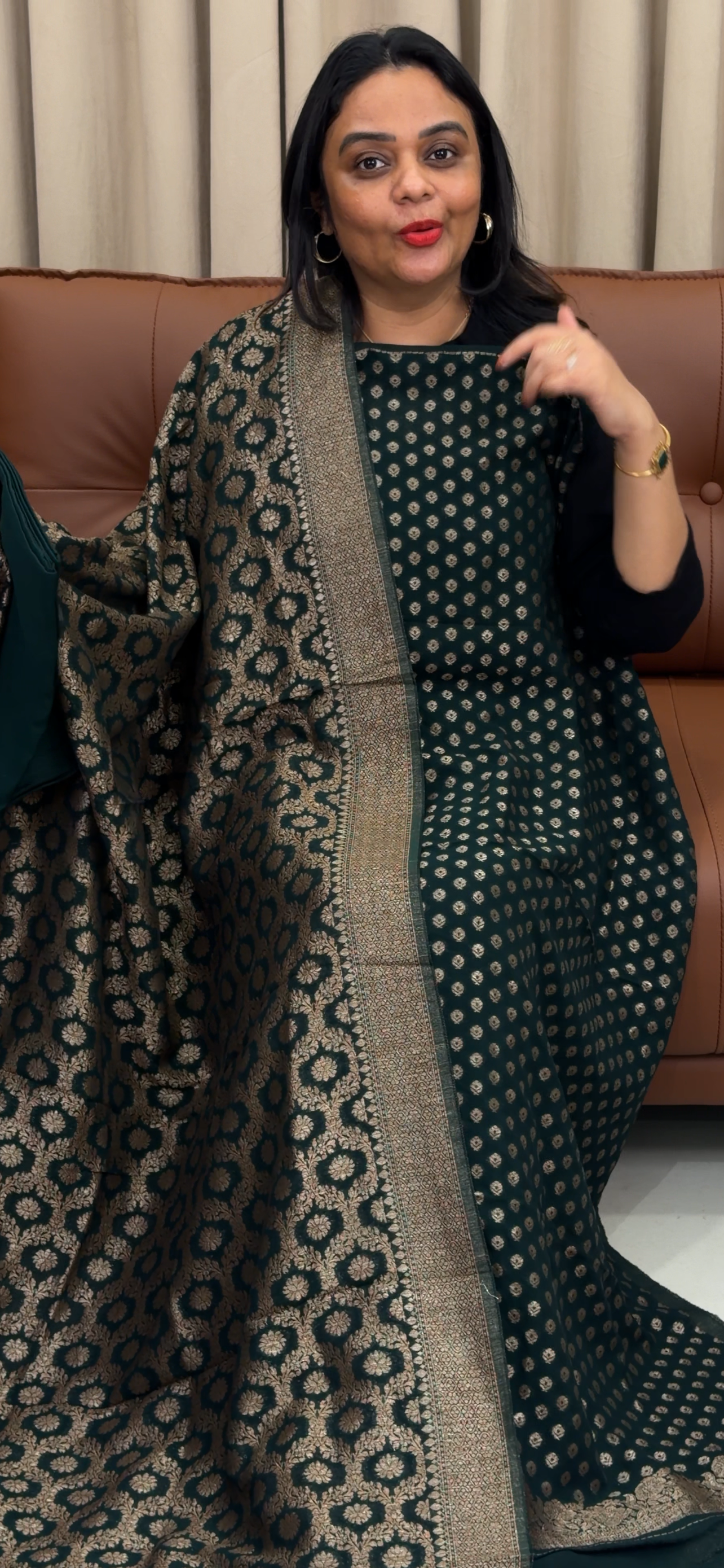 BANARASI UNSTITCHED SALWAR SUITS - IHA 33443