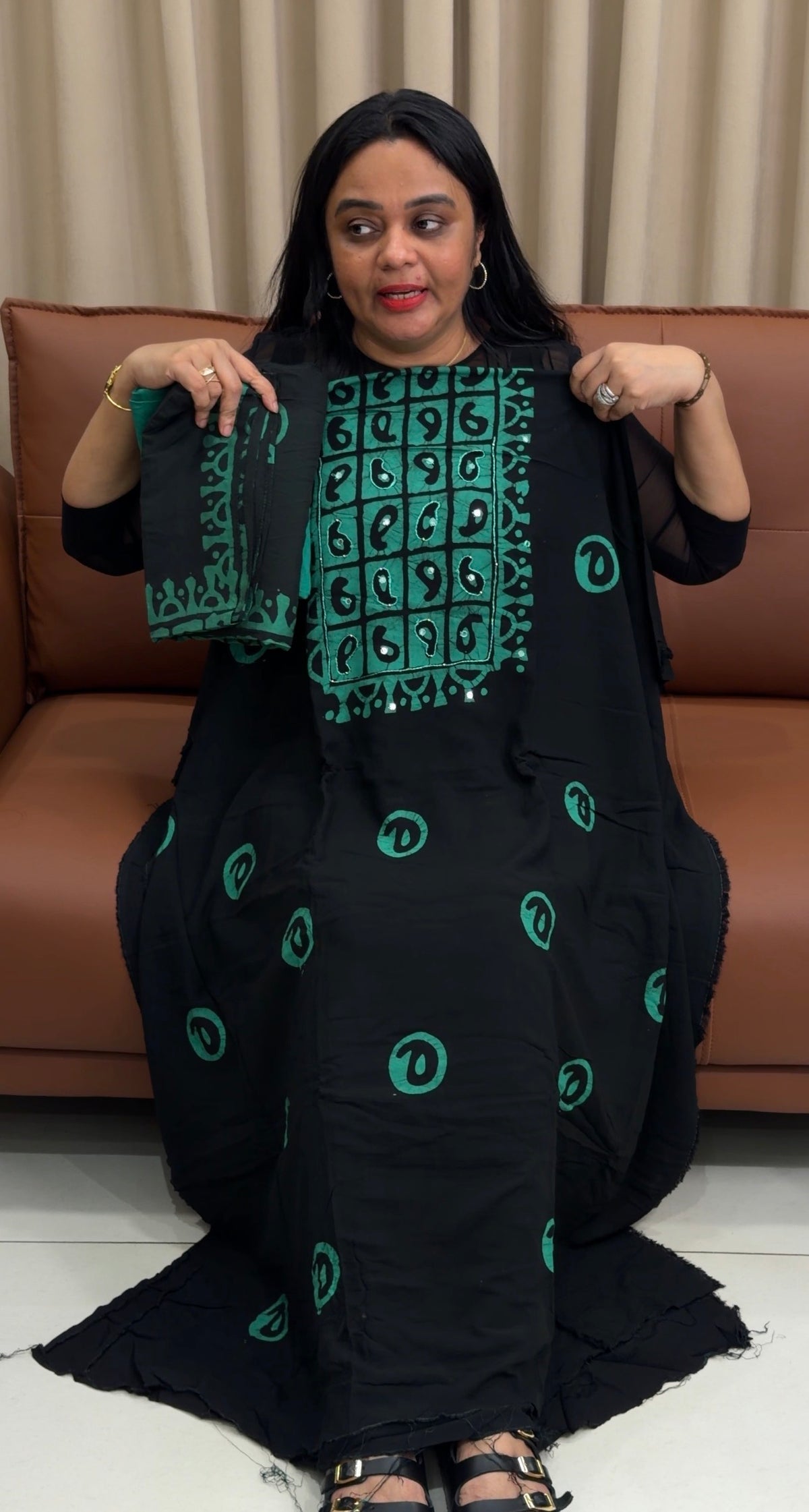 BATIK PRINTED UNSTITCHED SALWAR SUITS - IHA 35212