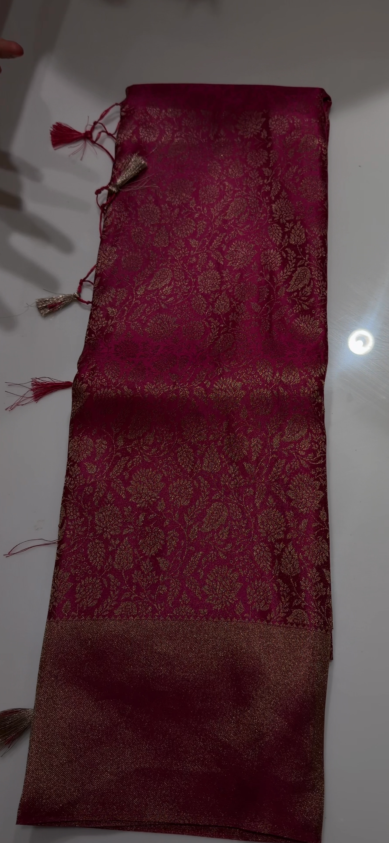 SEMI BROCADE SAREES - IHA 34536