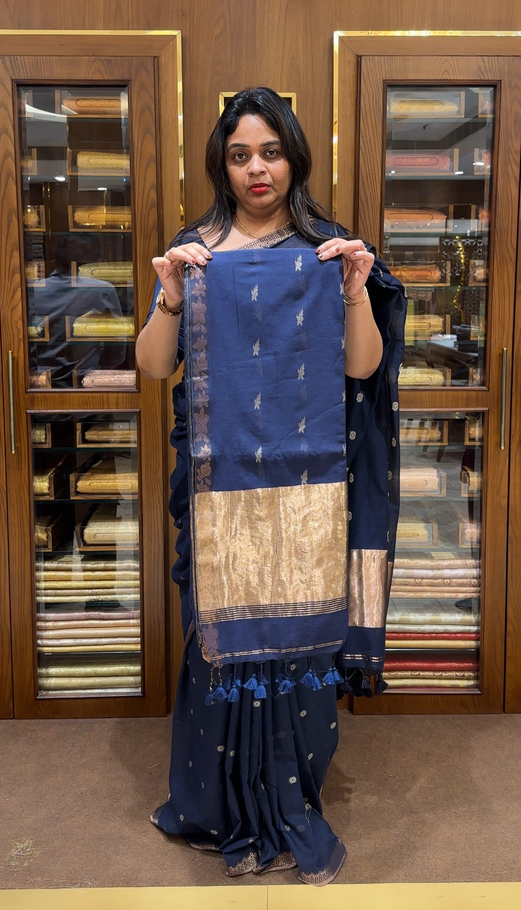 KHADDI COTTON SAREES - IHA 24143