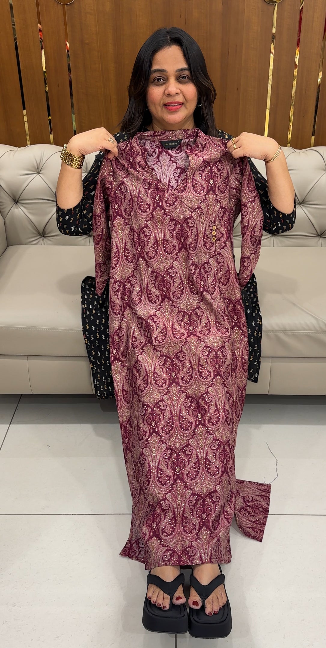 IHA'S IN-HOUSE MODAL CHANDERI TOPS - IHA 28160