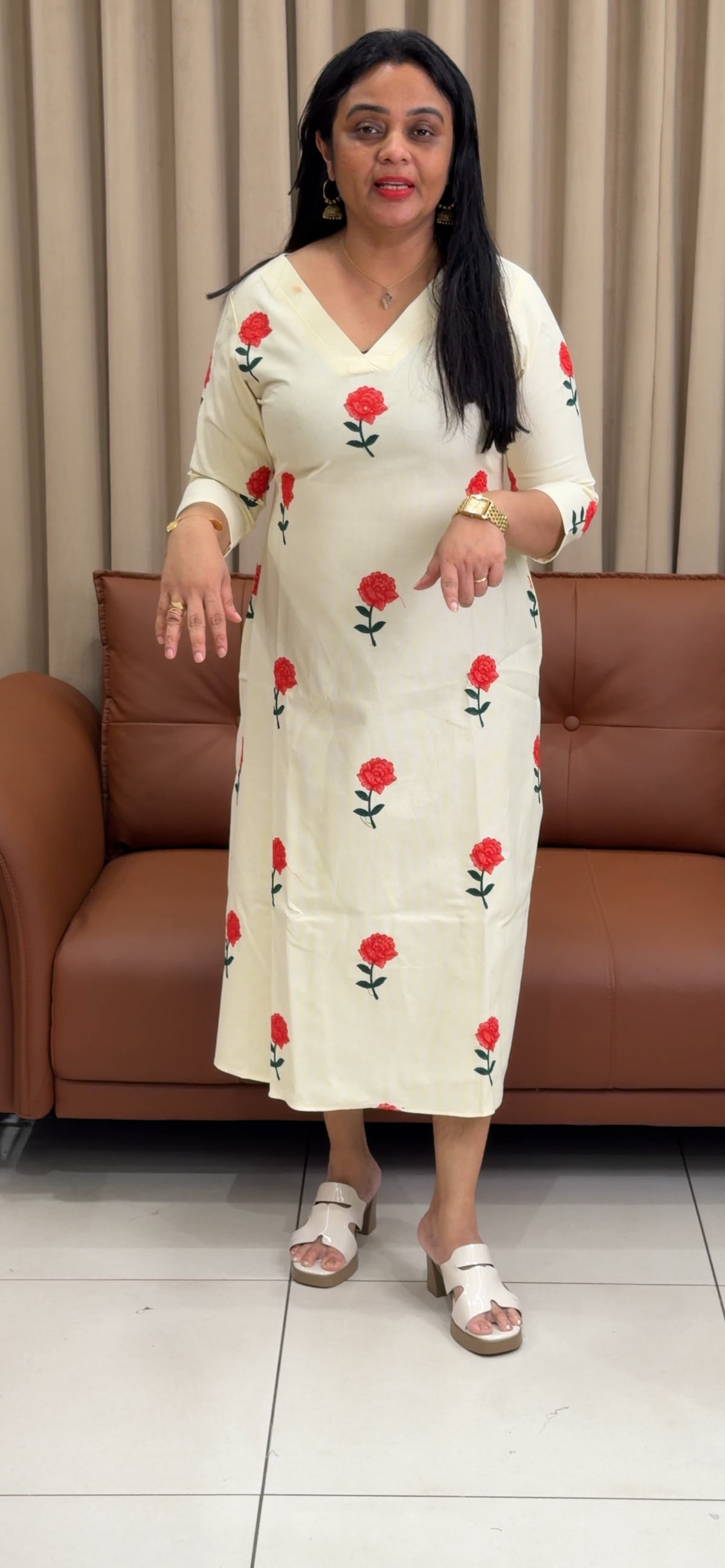 IHA'S IN-HOUSE HANDLOOM FROCKS - IHA 35789