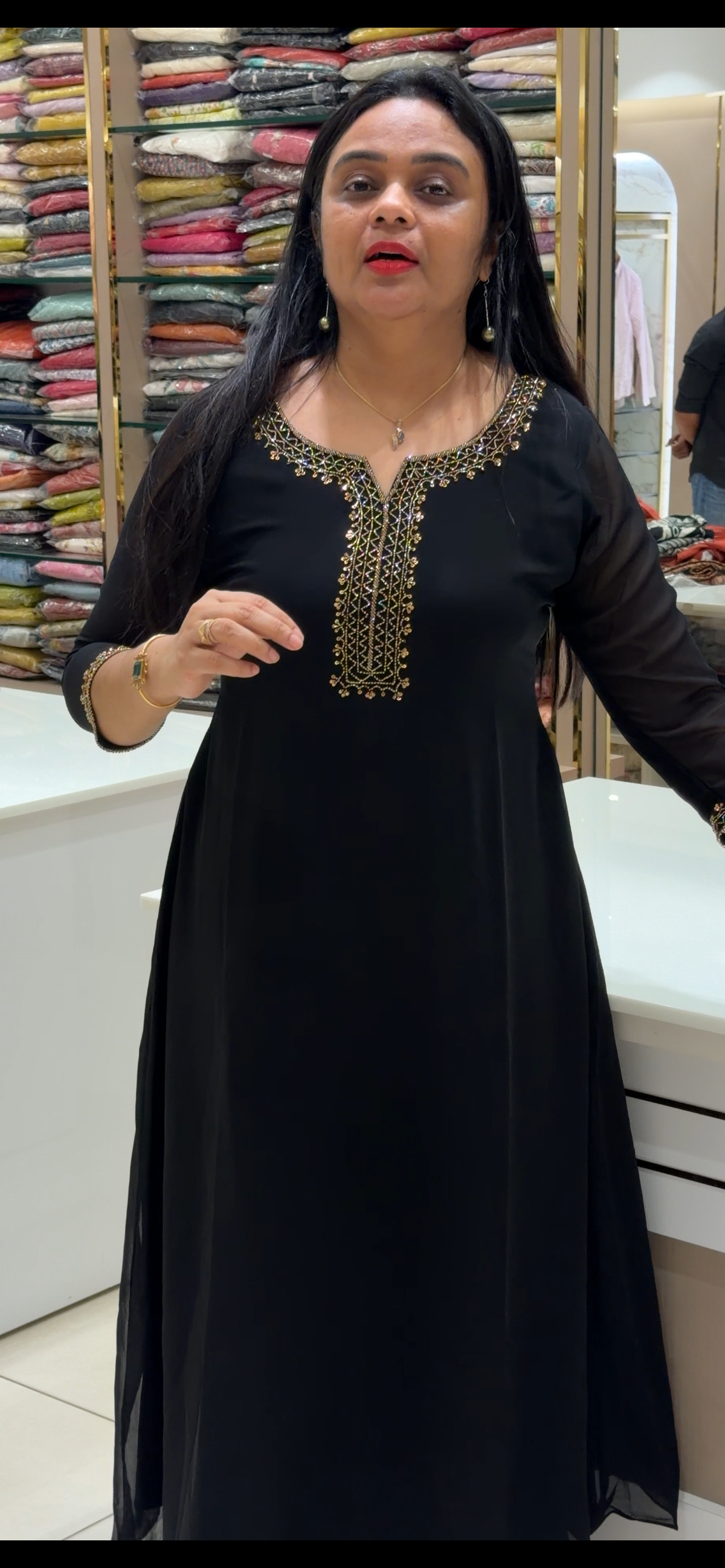 IHA'S IN-HOUSE HAND WORKED ALINE TOPS - IHA 35397