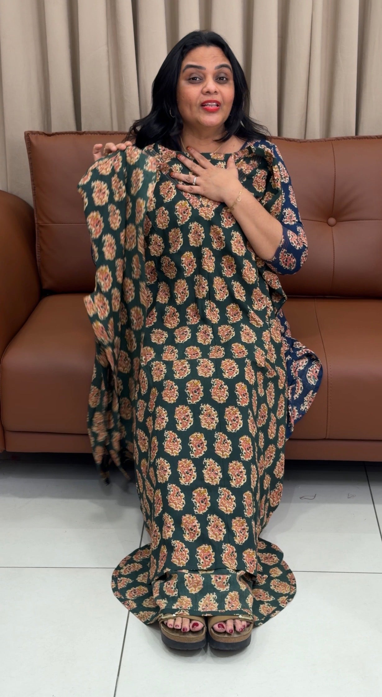 IHA'S IN-HOUSE PRINTED RAYON CO-ORDS SETS - IHA 33341