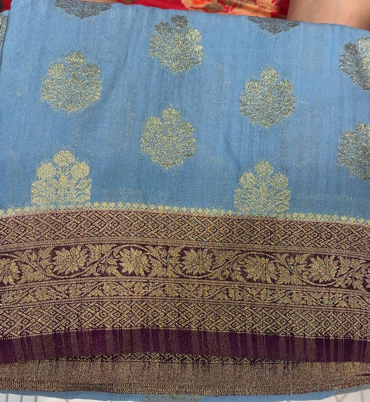 SEMI BANARASI SAREES - IHA 19683