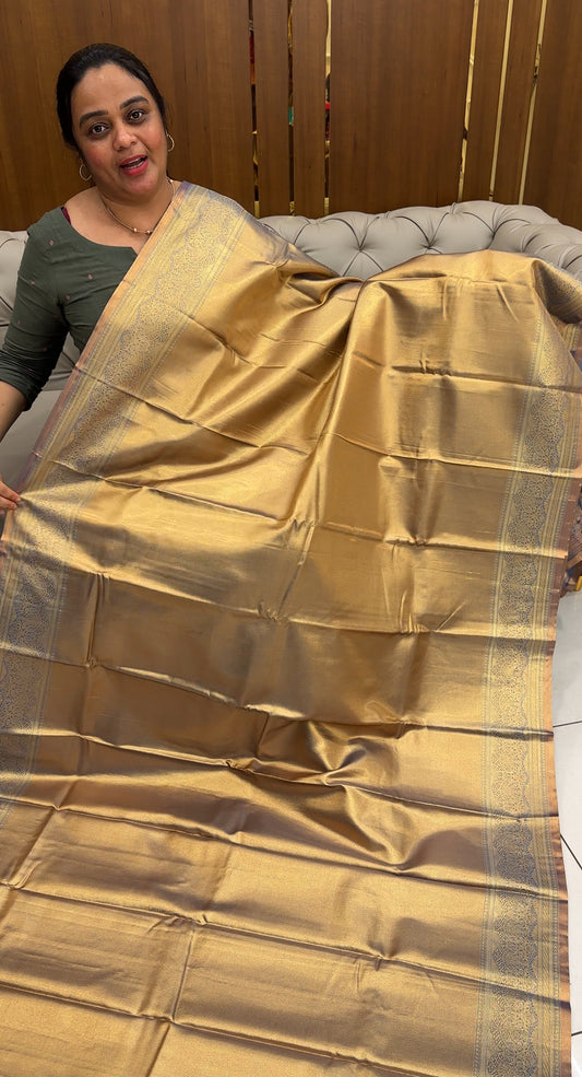 DESIGNER TISSUE KANCHIPURAM SILK SAREES - IHA 27614