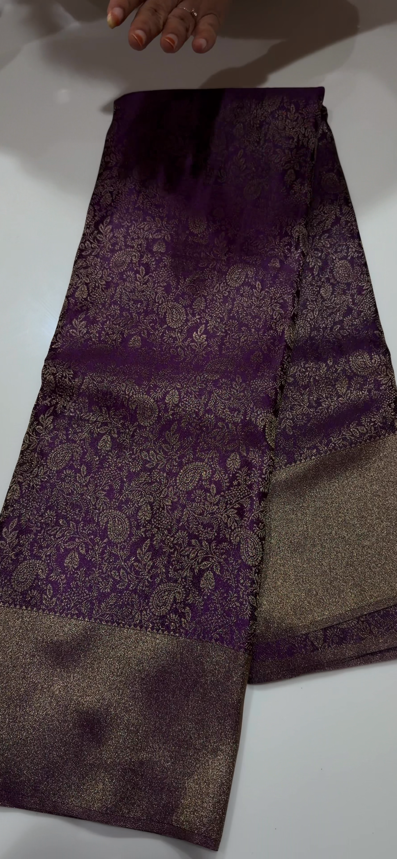 SEMI BROCADE SAREES - IHA 34536