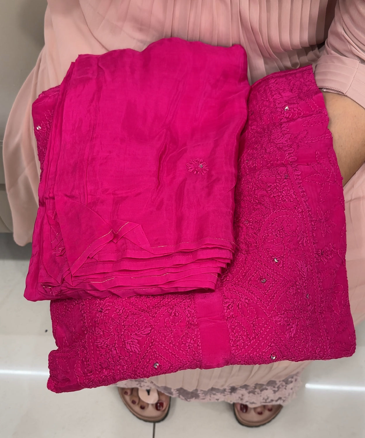 CRAPE SILK UNSTITCHED SALWAR SUITS - IHA 27646