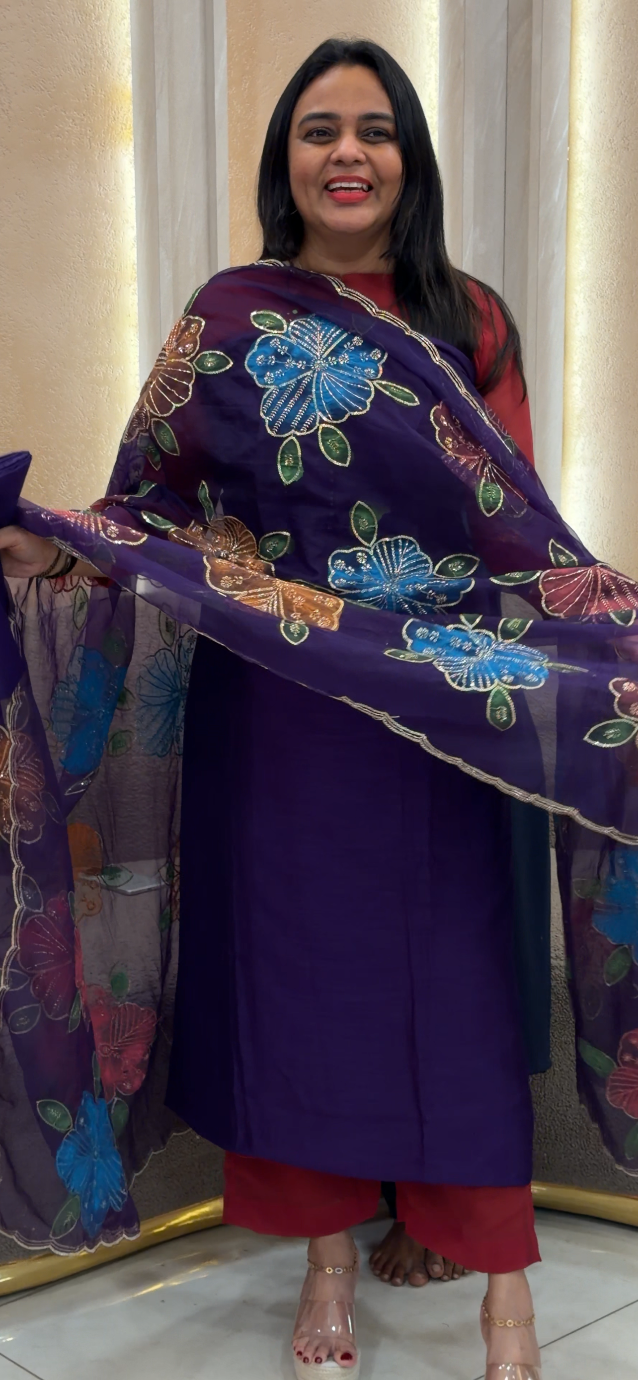 SEMI RAW SILK UNSTITCHED SALWAR SUITS - IHA 32979