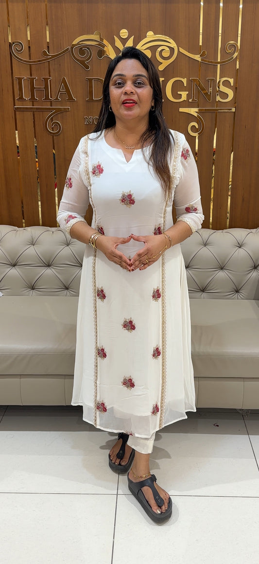 IHA'S IN-HOUSE GEORGETTE ALINE TOPS - IHA 24579