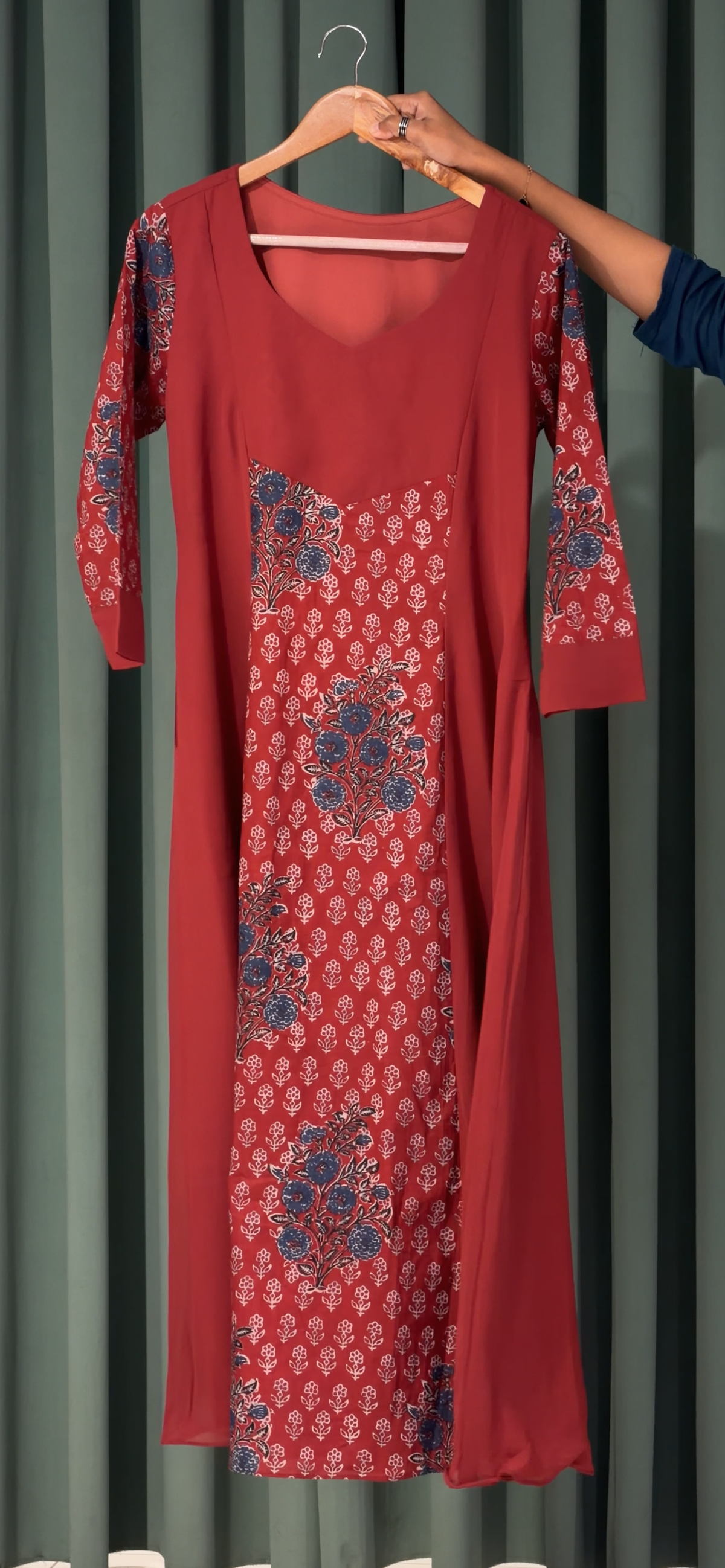 IHA'S IN-HOUSE GEORGETTE LONG TOPS - IHA 35989