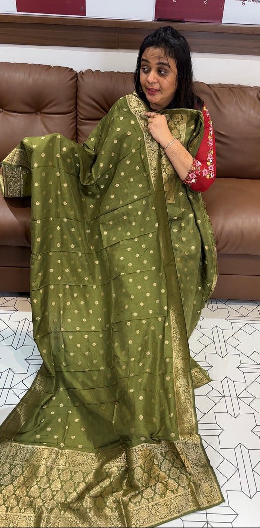 BANARSI UNSTITCHED SALWAR SUITS - IHA 27772