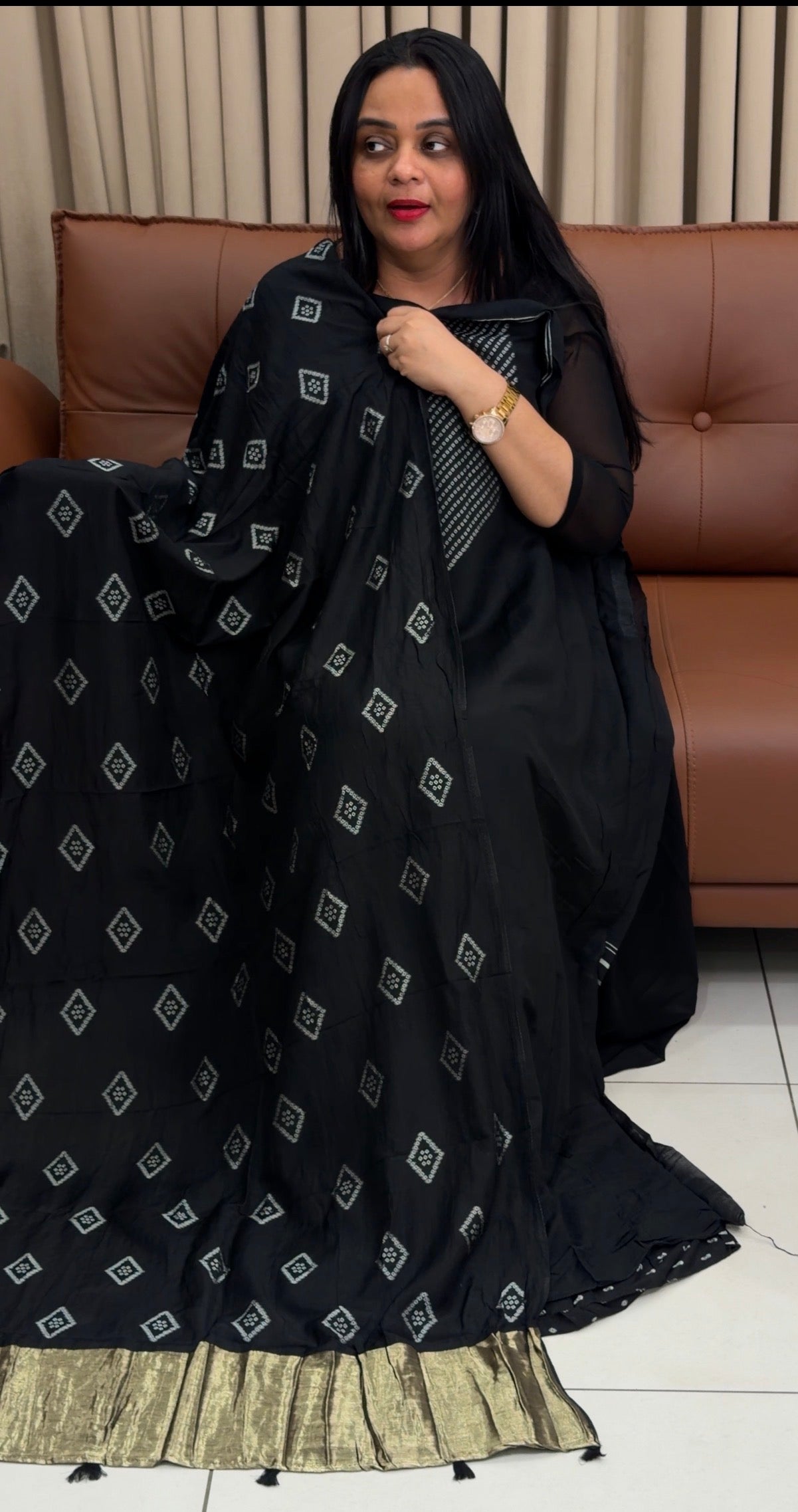 MALAI CHANDERI UNSTITCHED SALWAR SUITS - IHA 34690