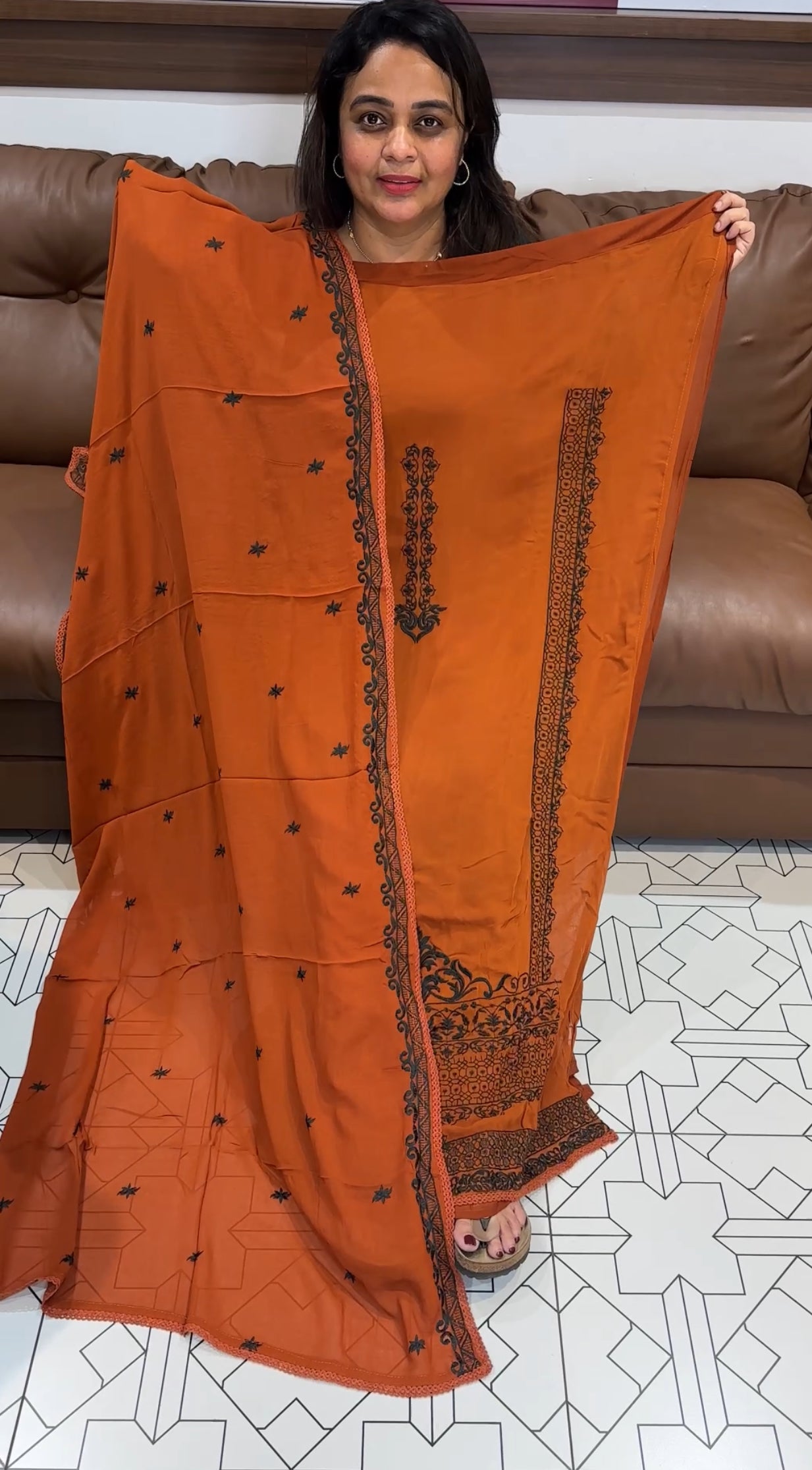 GEORGETTE UNSTITCHED SALWAR SUITS - IHA 26220