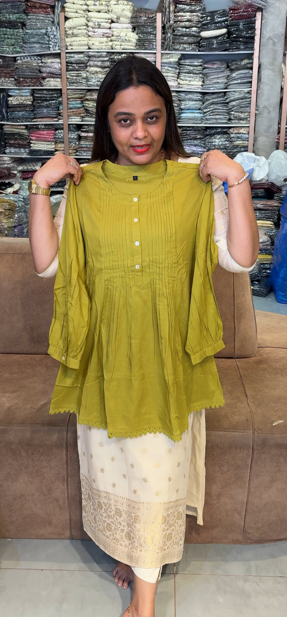 COTTON SHORT TOPS - IHA 24056