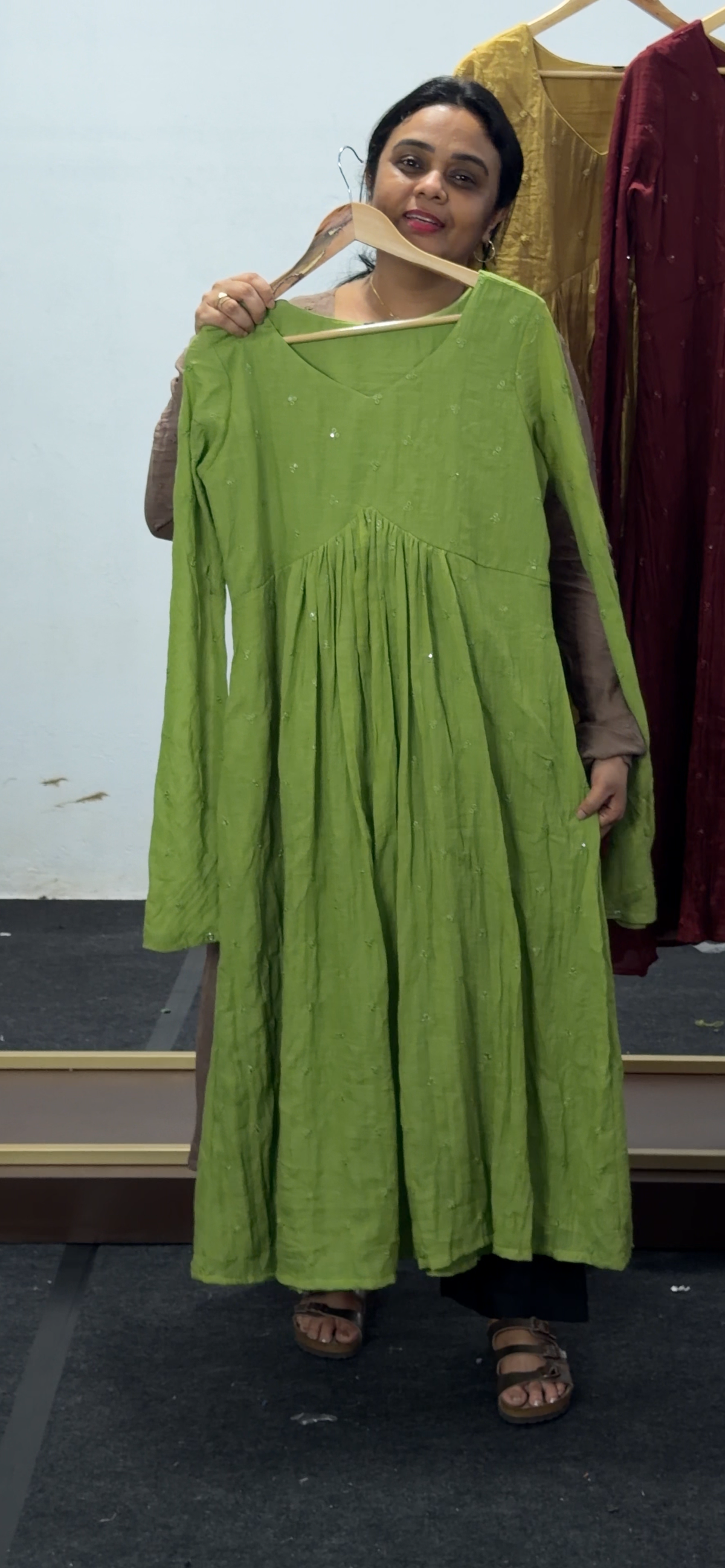 MUL  MUL COTTON LONG ALINE TOPS - IHA 36054