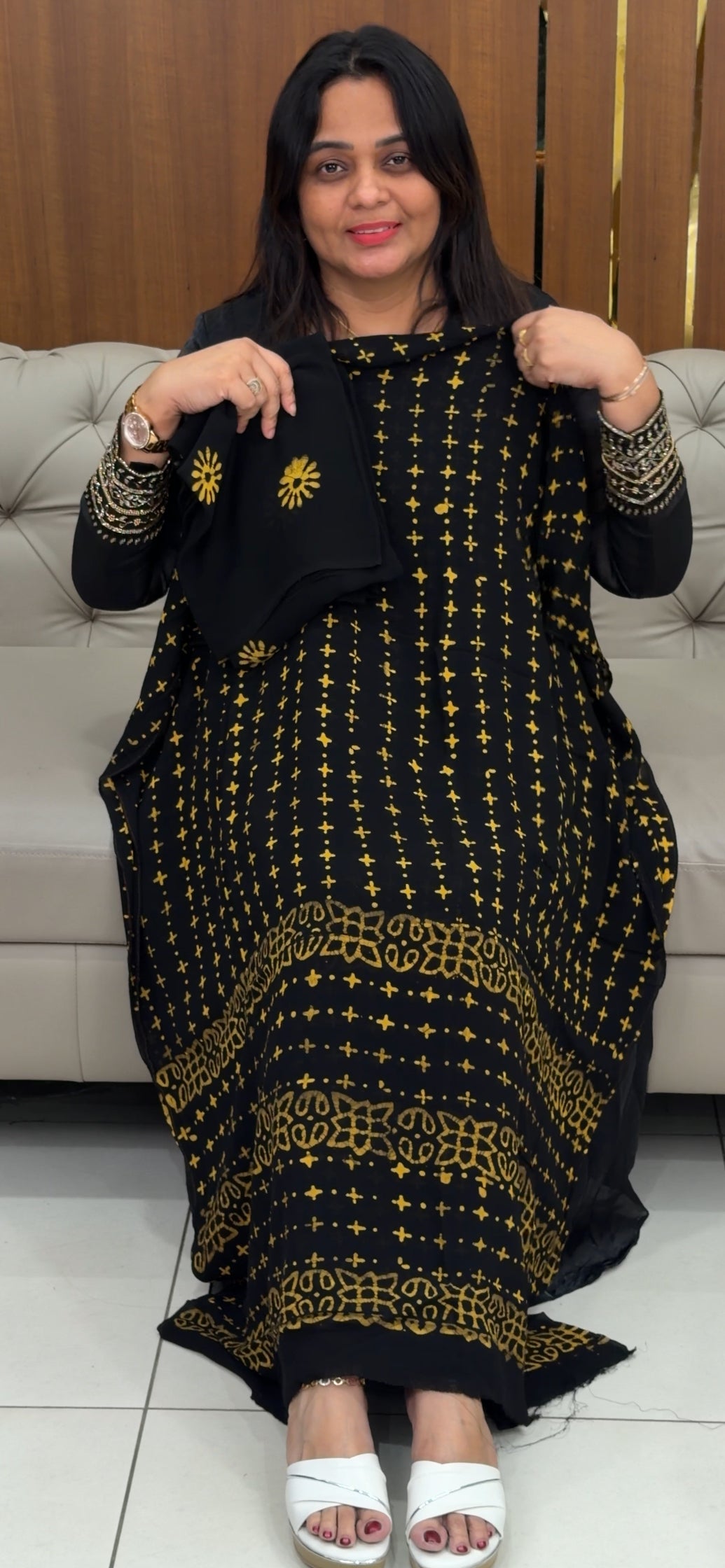 BATIK PRINTED UNSTITCHED SALWAR SUITS - IHA 29073