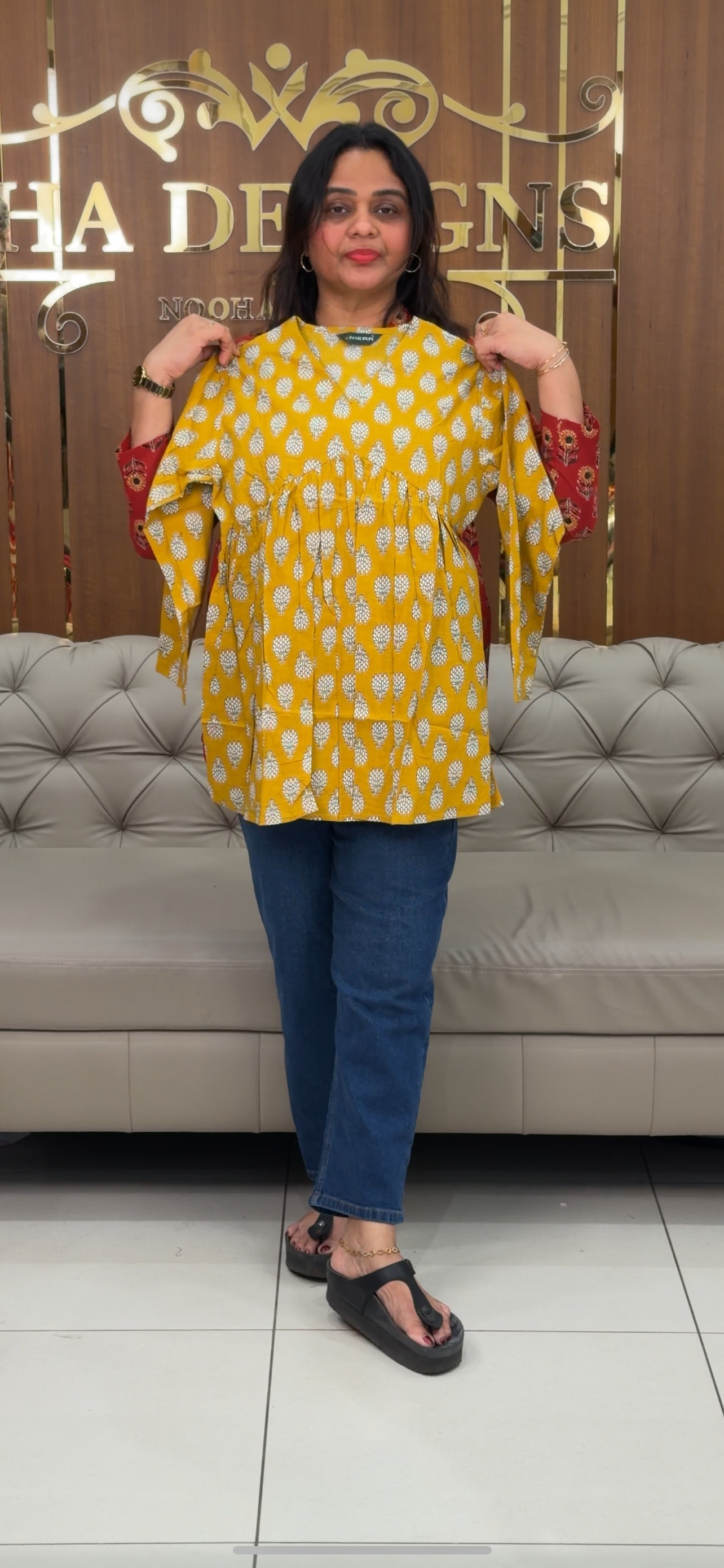 PRINTED SHORT TOPS - IHA 29399