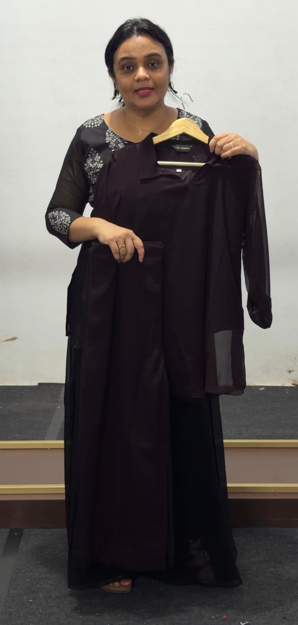 IHA'S IN-HOUSE GEORGETTE CO-ORDS SETS - IHA 36070