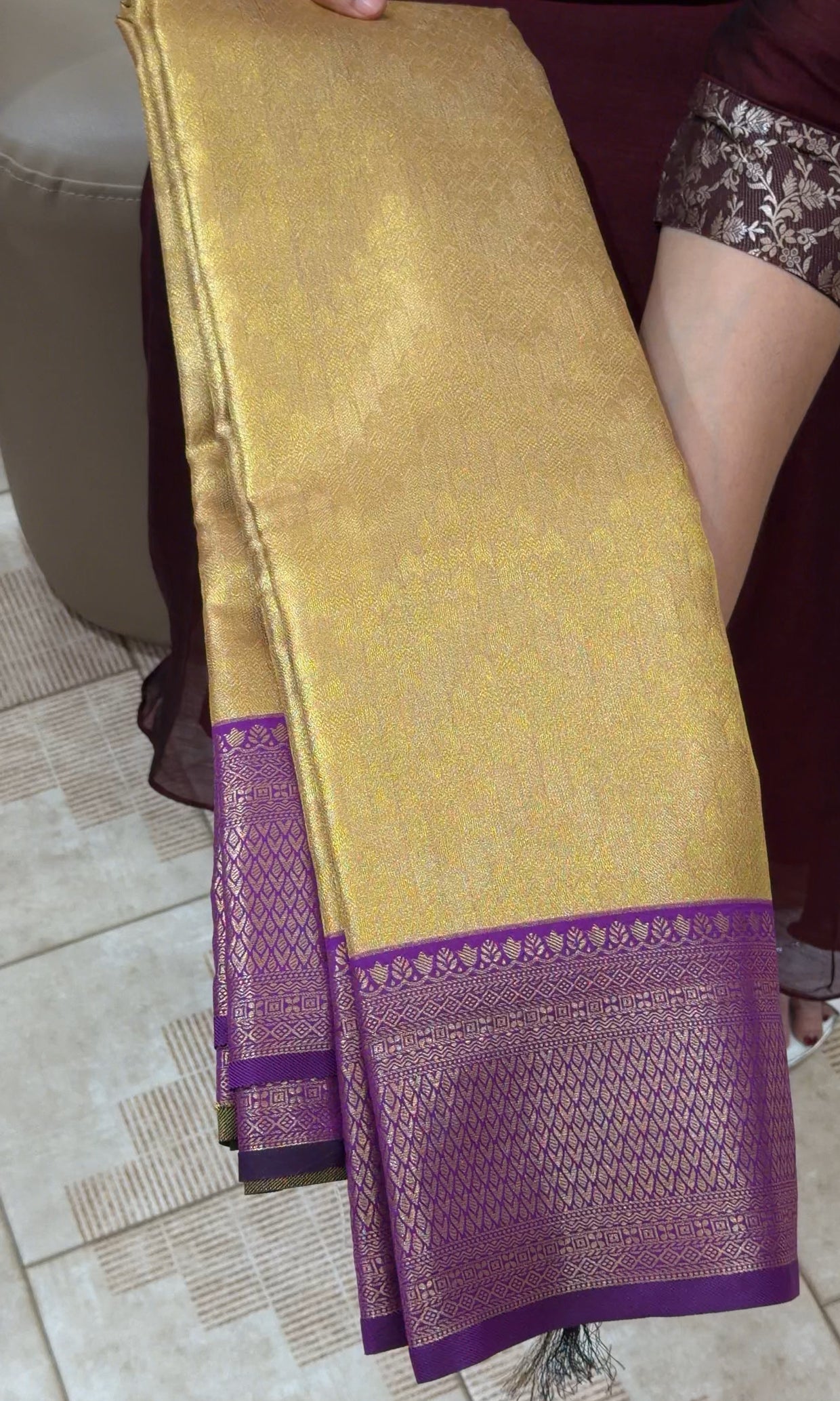 SEMI BROCADE SAREES - IHA 29075