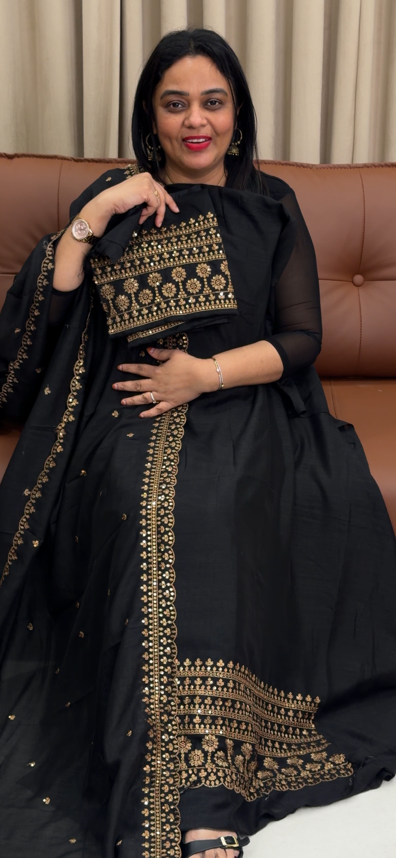 SEMI RAW SILK UNSTITCHED SALWAR SUITS - IHA 33986