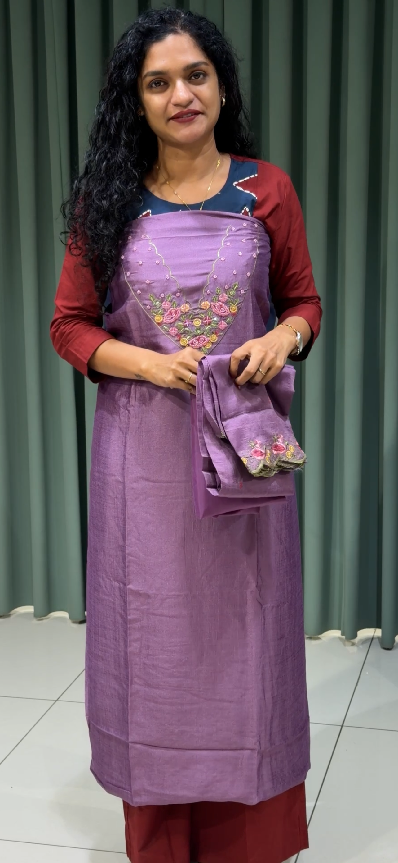 SEMI RAW SILK UNSTITCHED SALWAR SUITS - IHA 33295