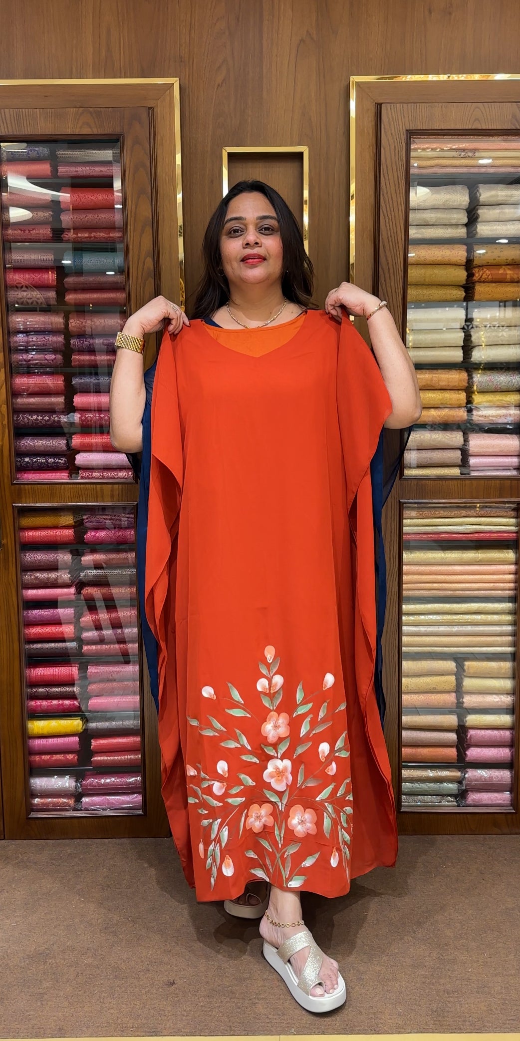 HAND PAINTED KAFTAN TOPS - IHA 24307