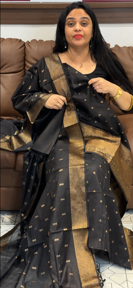 BANARASI UNSTITCHED SALWAR SUITS - IHA 35530