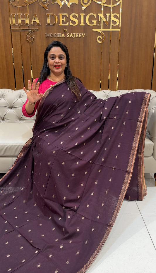 KHADDY COTTON SAREES - IHA 25154